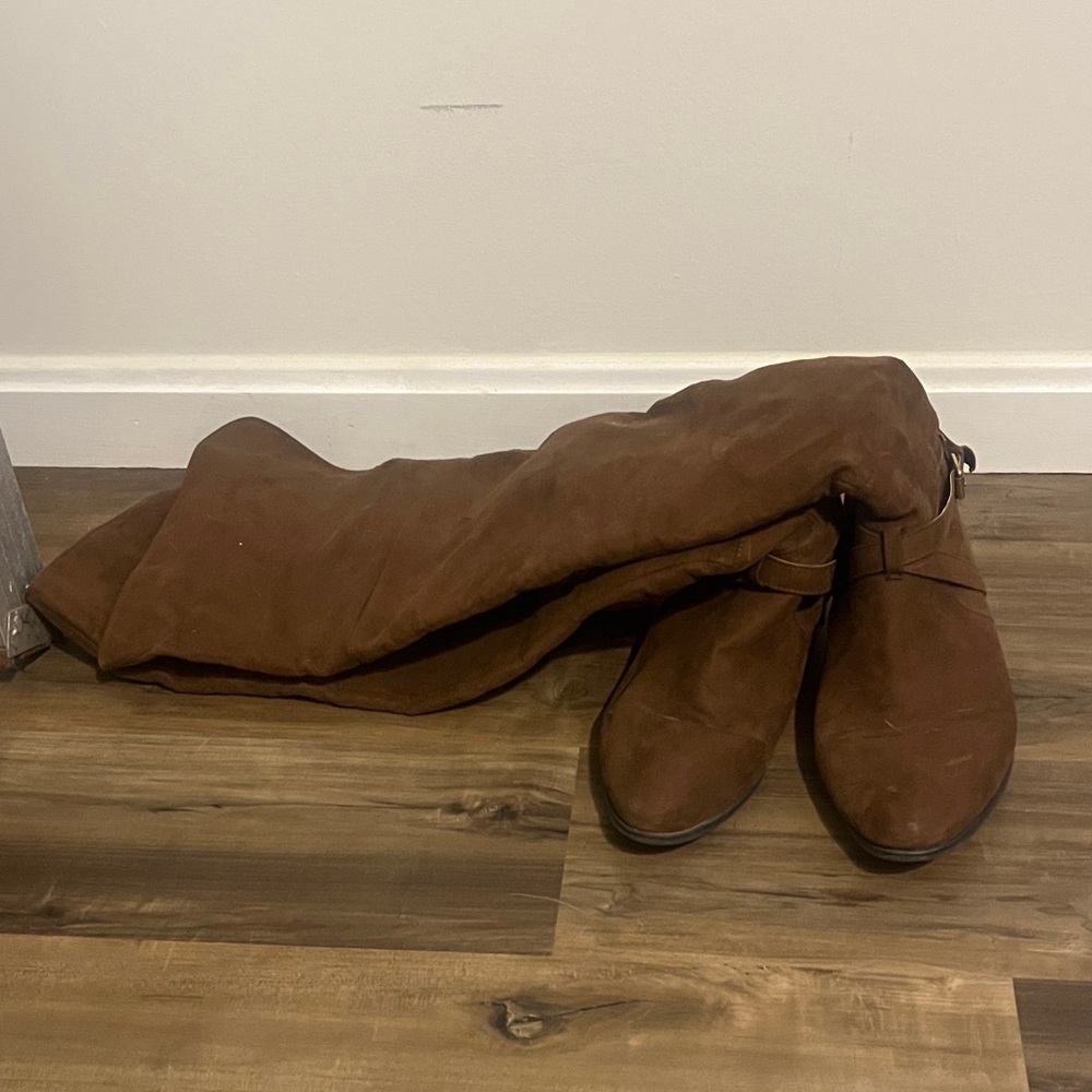 Forever 21 Brown Over the Knee Boots